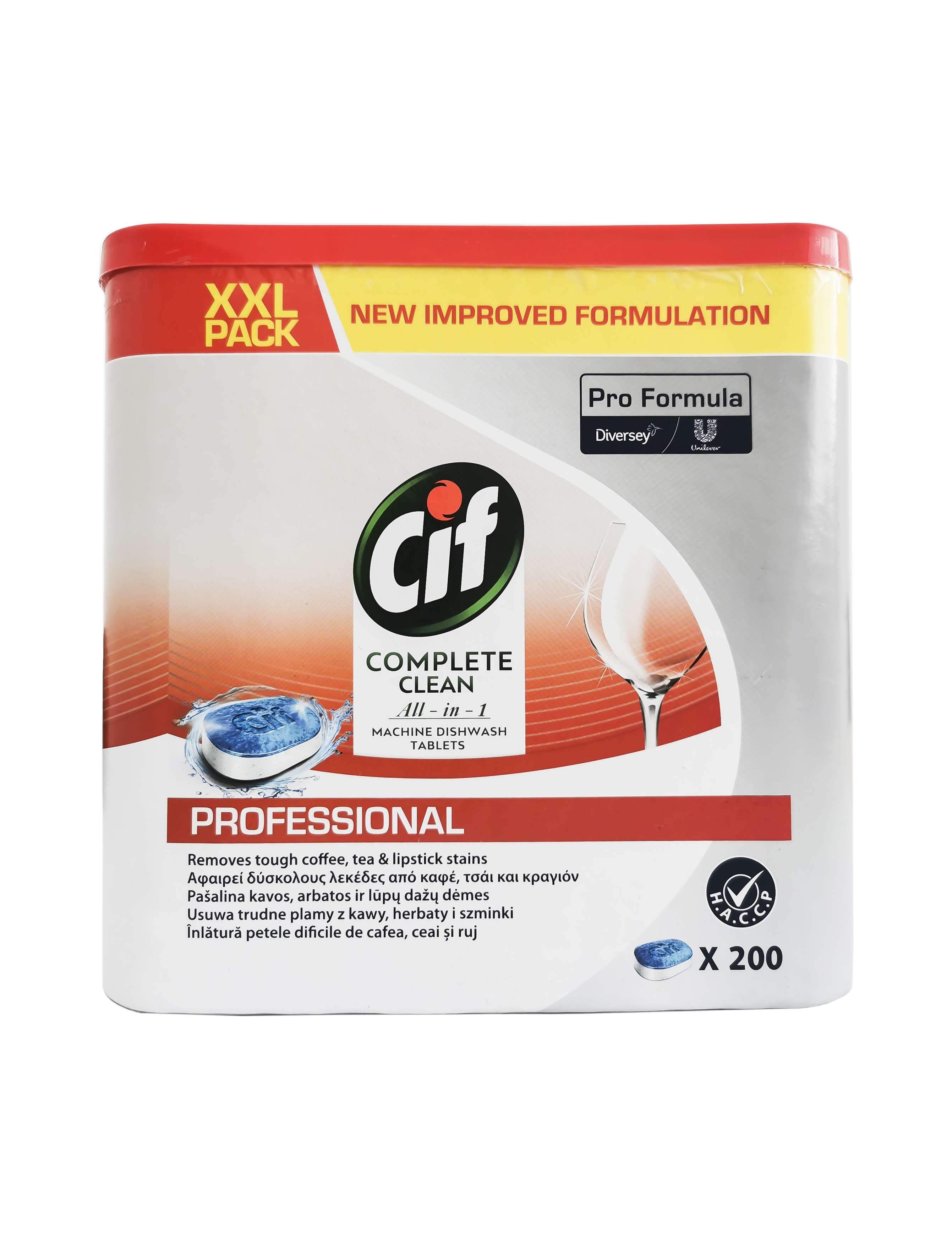 Tablete detergent pentru masina de spalat vase cif tablets diversey 200 buc